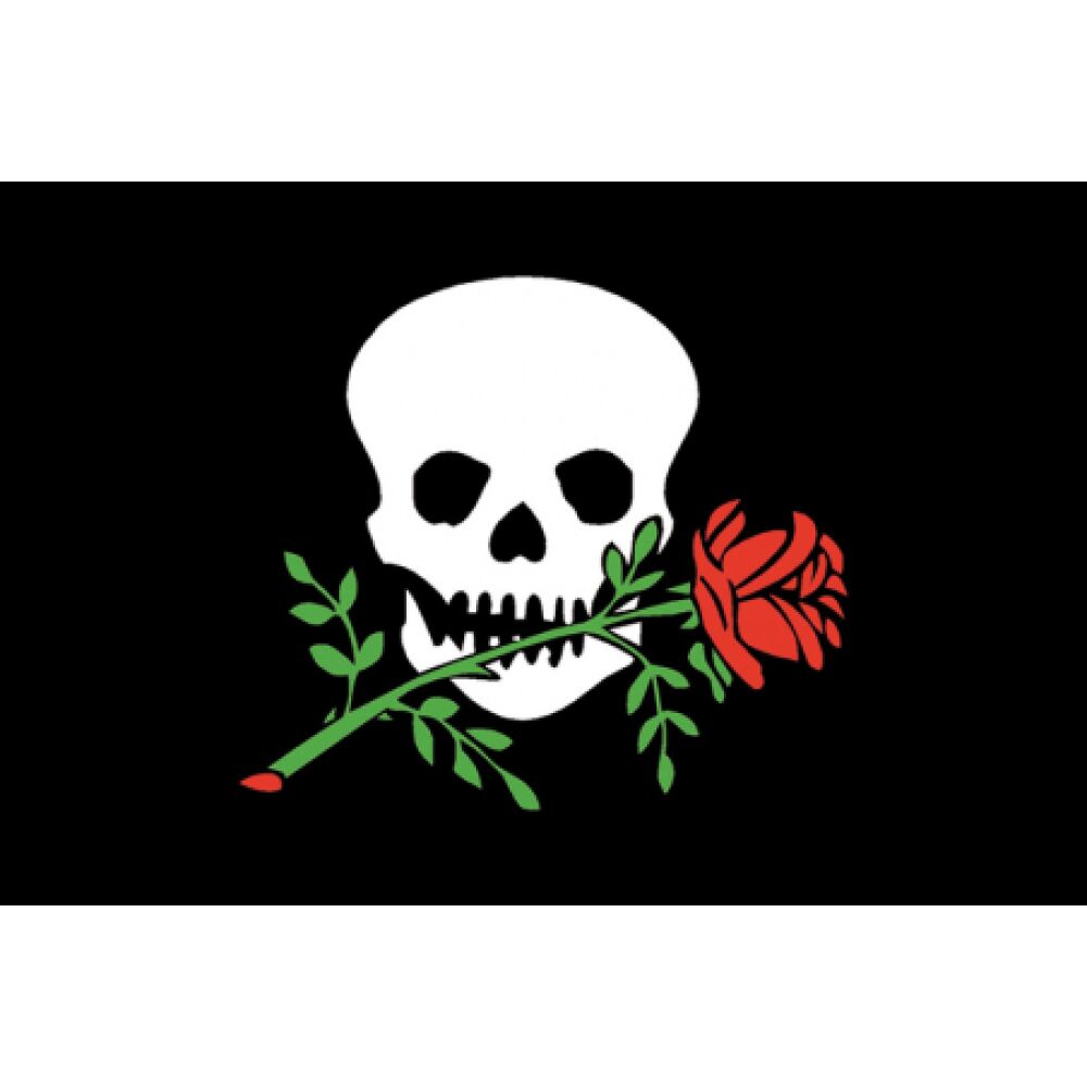 Jolly Roger With Rose cm 30x45