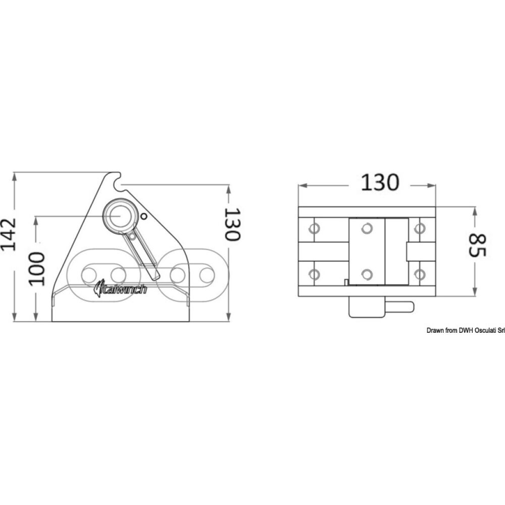 Blocca catena 12/13mm DIN766 - 14mm - 12,5 mm con