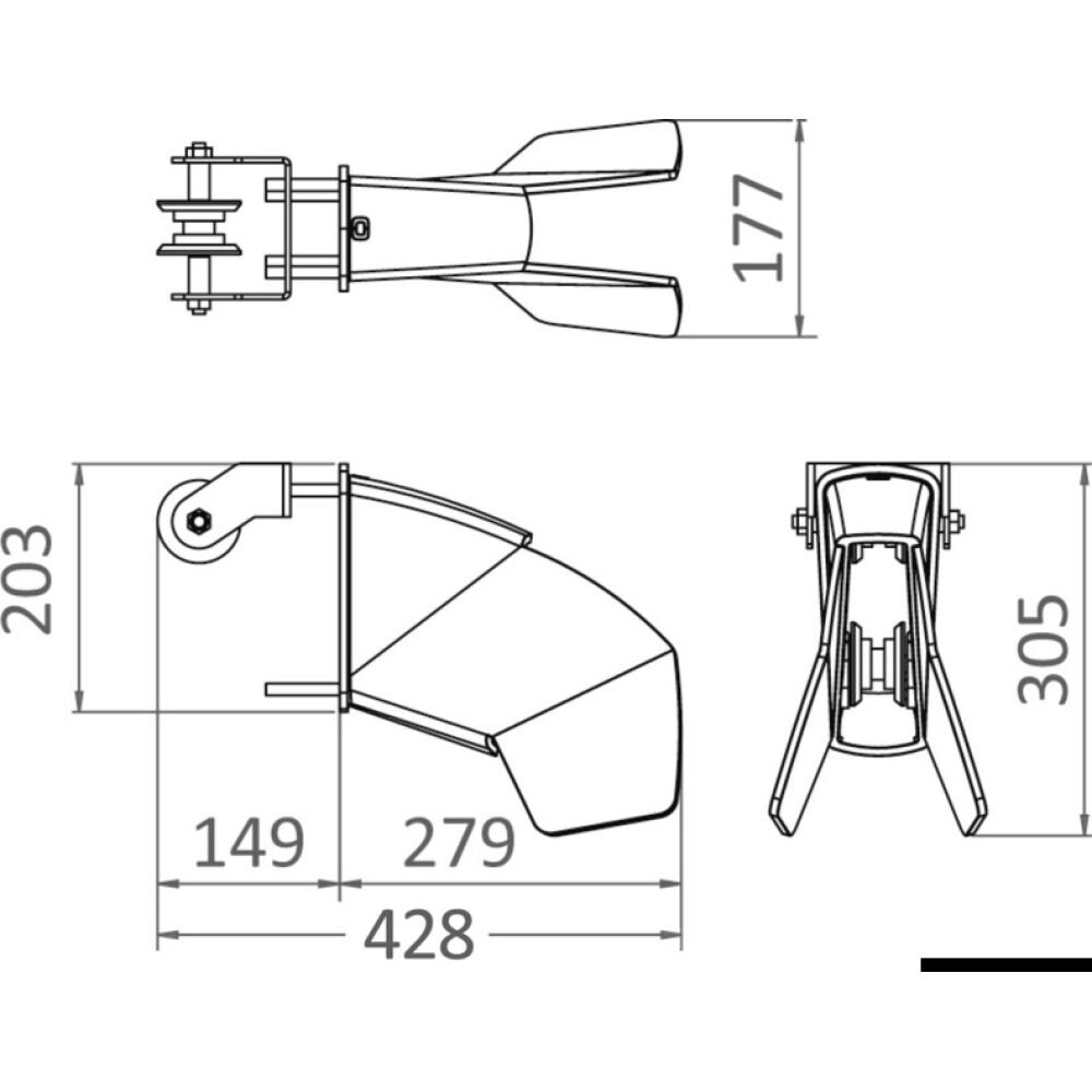 Musone per trefoil 10 kg con sistema di chiusura