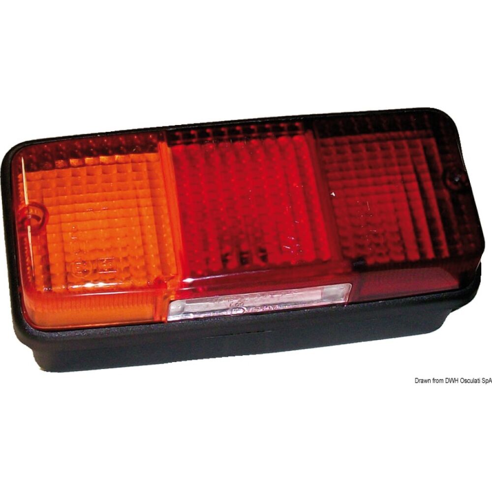 LEFT rear light 4 functions 3 bulbs