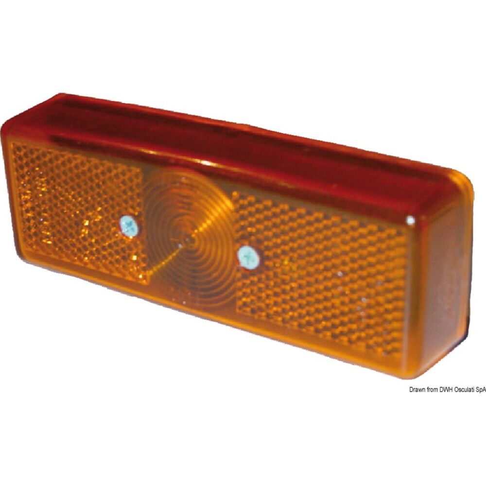 Clearance light orange retroreflector