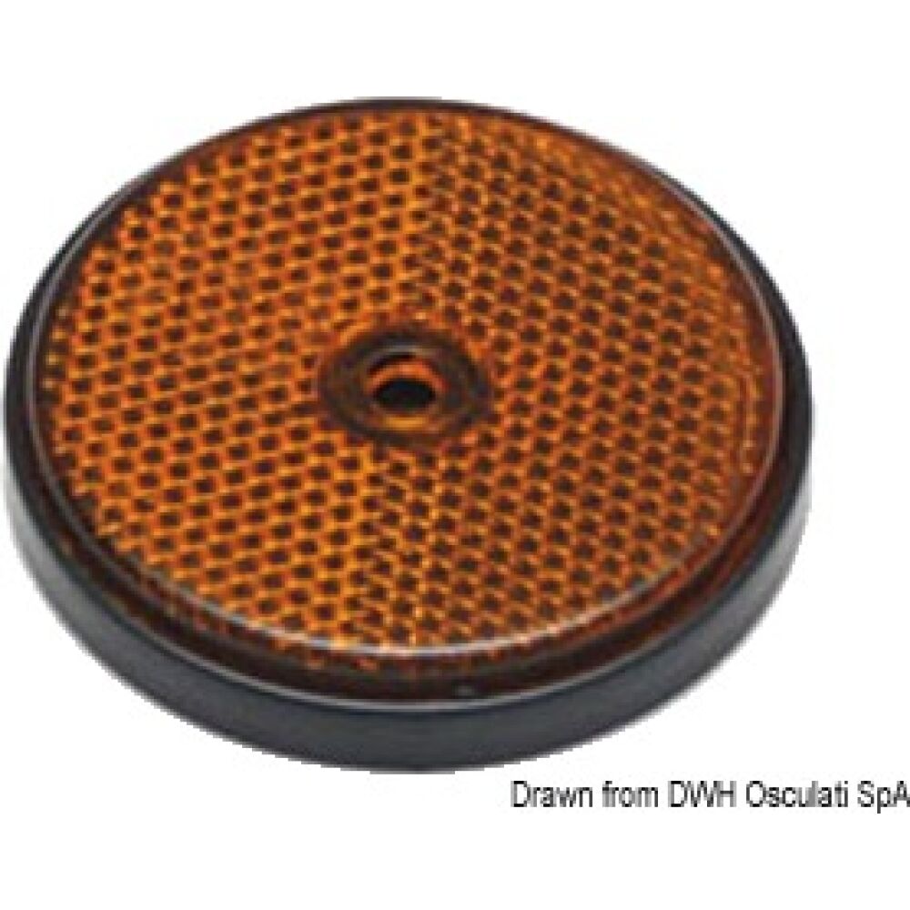 Orange catadioptric light 60 mm