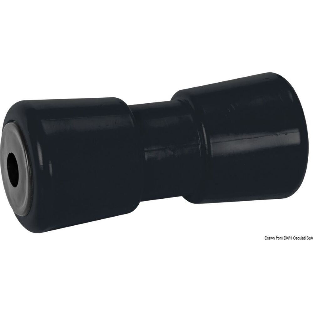 Central roller black 185 mm Ø hole 21 mm