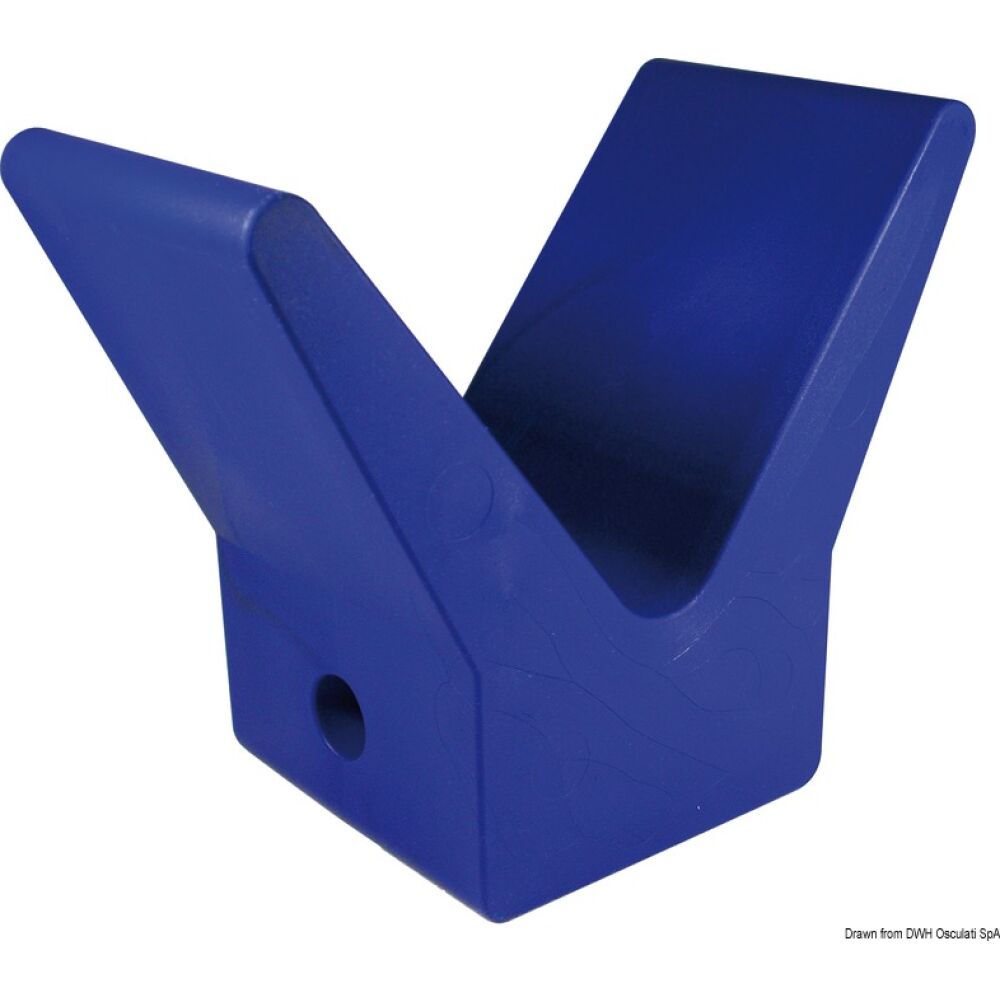 Fermaprua blu in gomma 105 x 67 x 124 mm