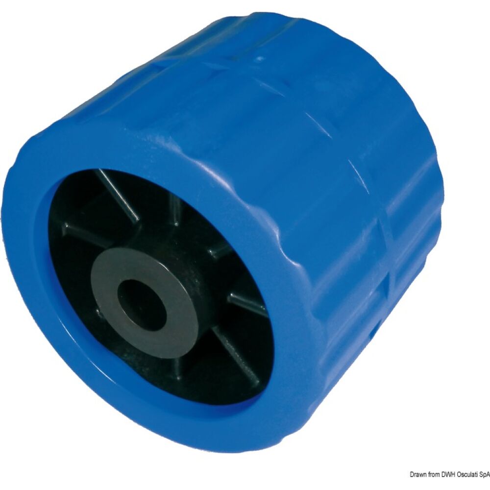 Side roller blue Ø hole 15 mm