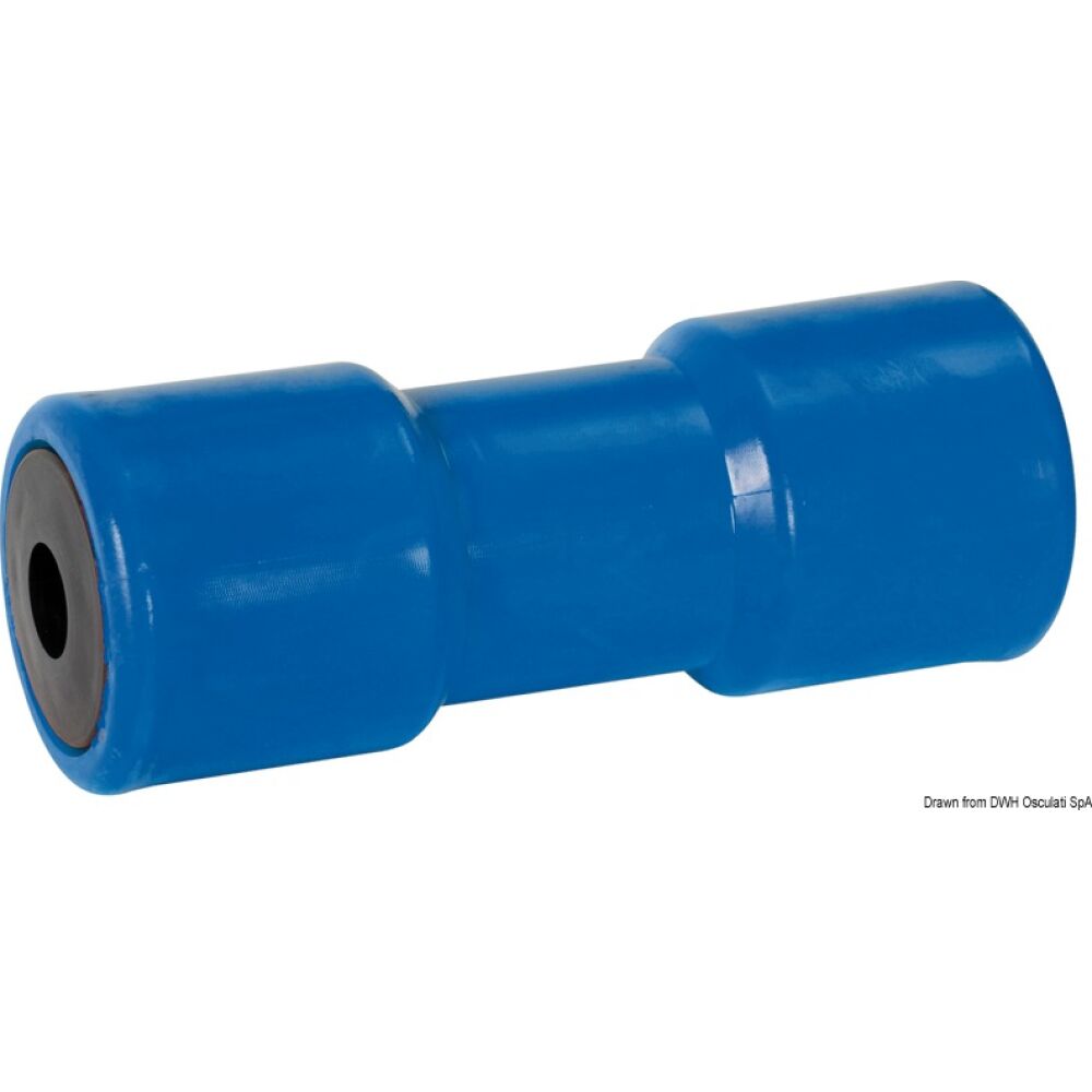 Blue central rolle 200 mm Ø hole 21 mm