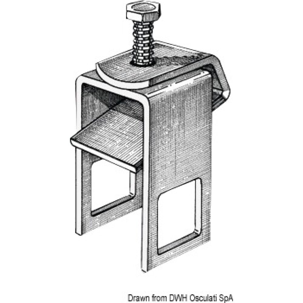 Mounting bracket for roller 40 x 60 mm