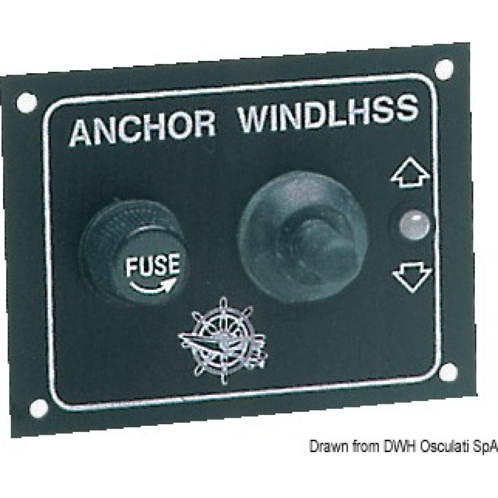 Pannello di comando verricelli 80 x 60 mm