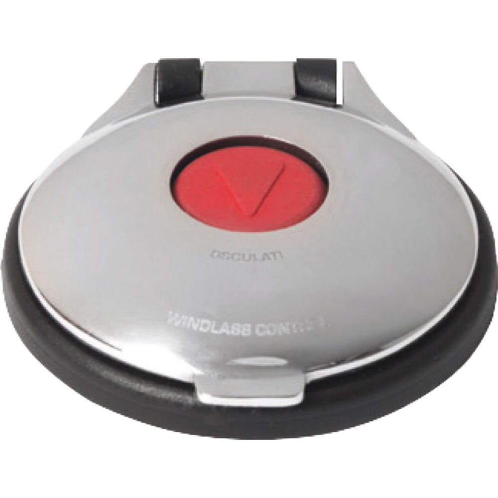 Pulsantiera a pedale inox/rosso