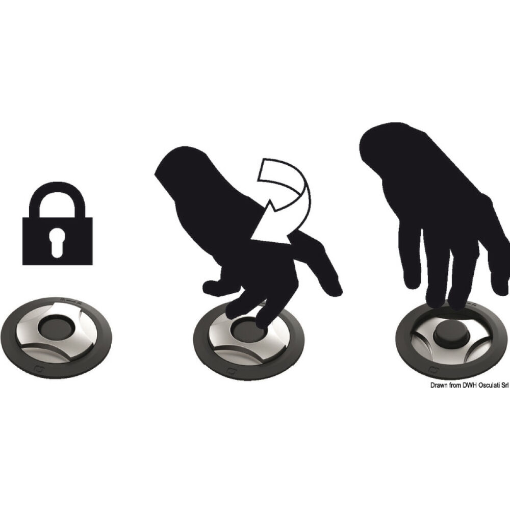 Tasto windlass a incasso