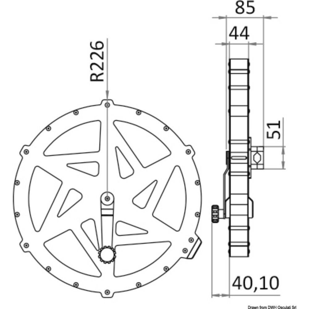 Avvolginastro ad alta resistenza inox 60Mt