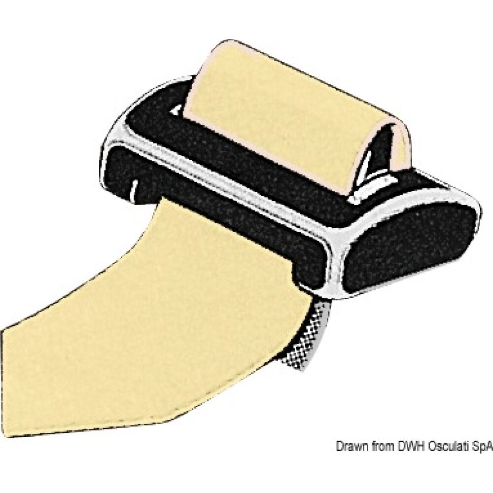 Fibbia nylon SeaSure 50 mm nero