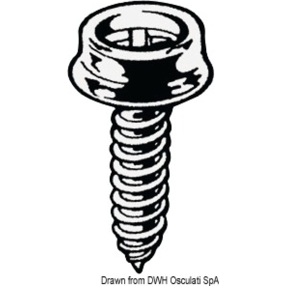 Nickel-plated brass fastener for carpet, male