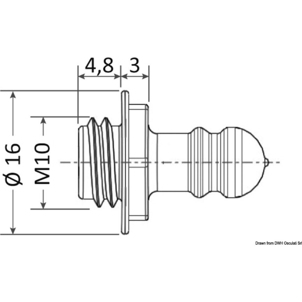 Delahousse Quick Fit-ball pin long/short