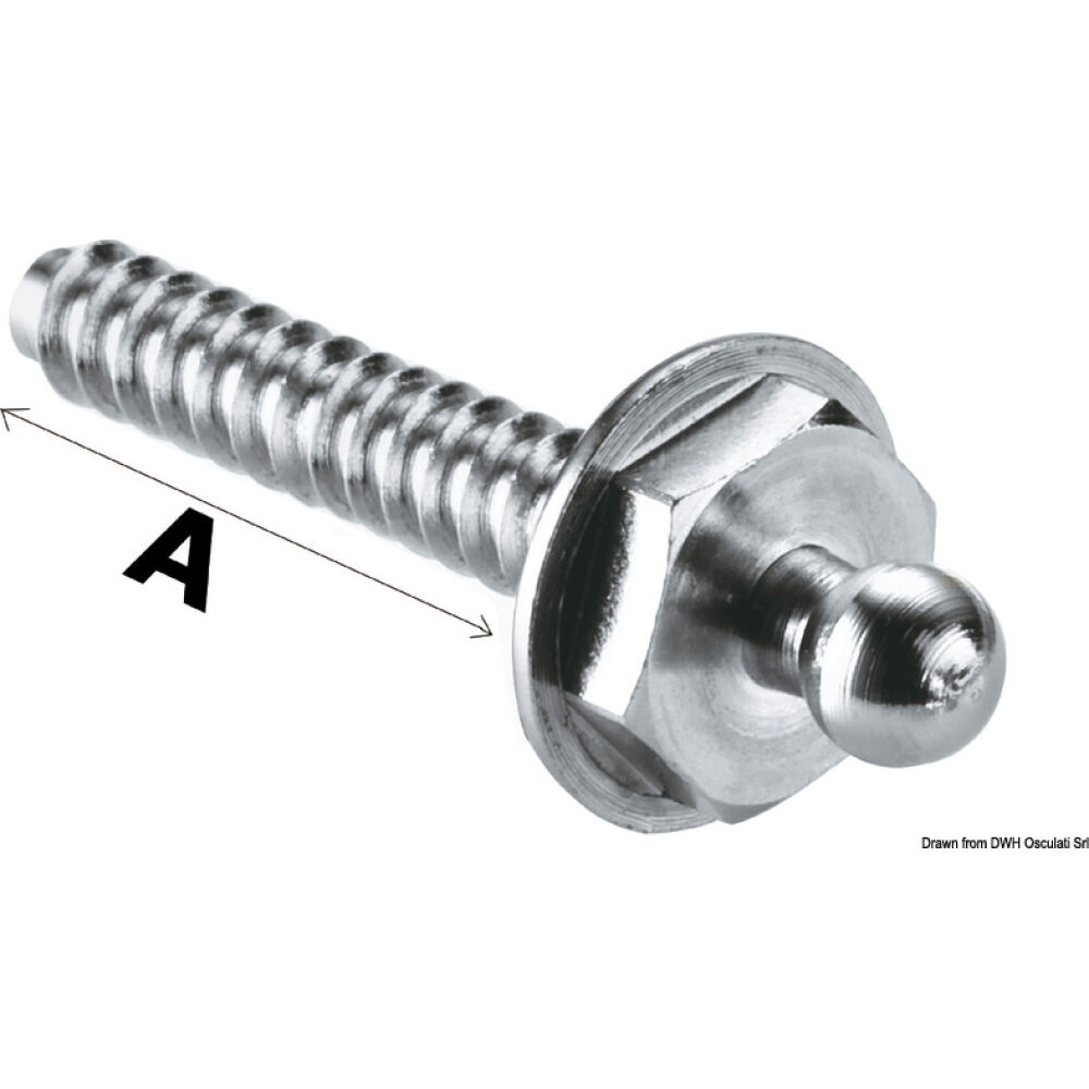Loxx male self-tapping snap fastener