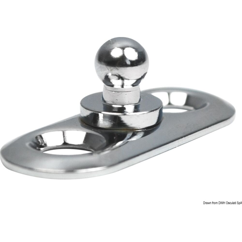 Loxx male snap fastener + plate