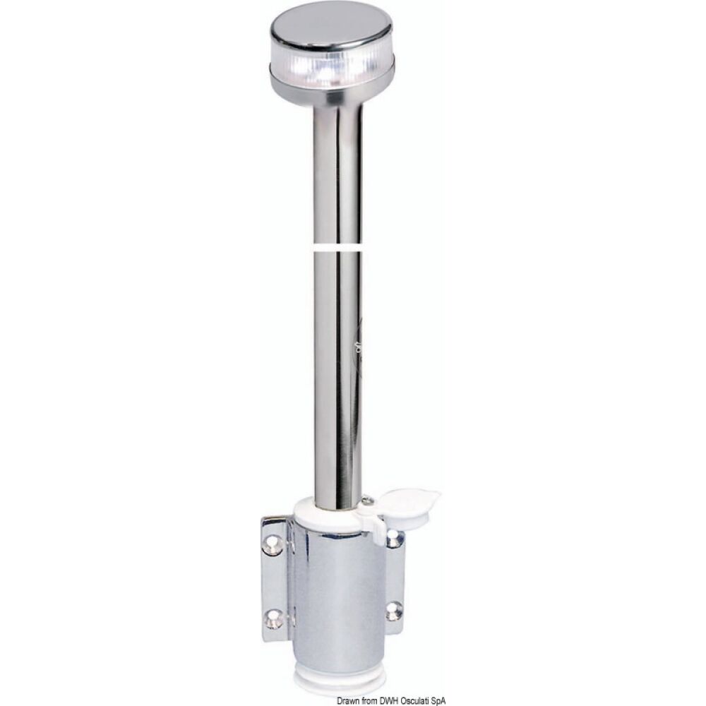 Asta Evoled 360° a parete inox cm 100