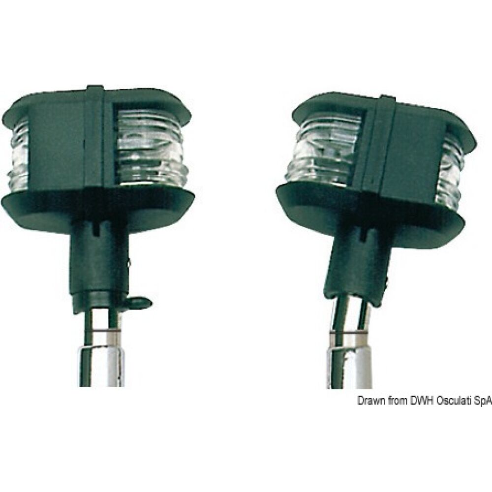 Asta doppia luce cm 60 inox