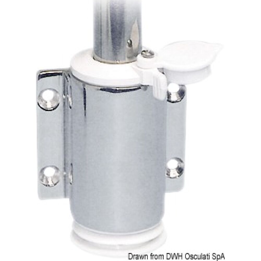 Asta Compact inox 100 cm fanale bianco