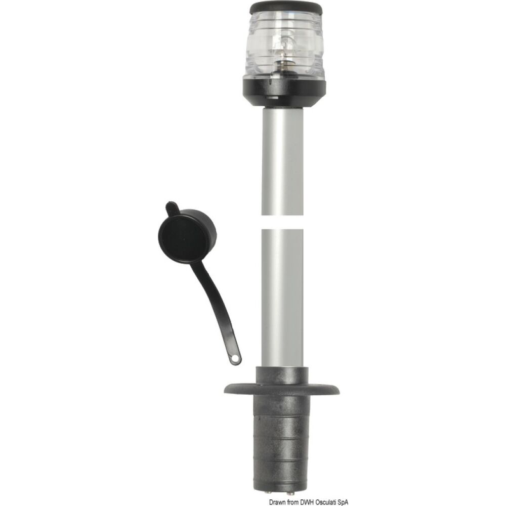 Asta 100 cm fanale 360° nero