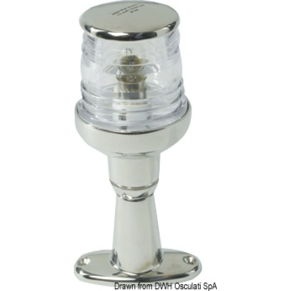 Fanale testa albero inox con basetta