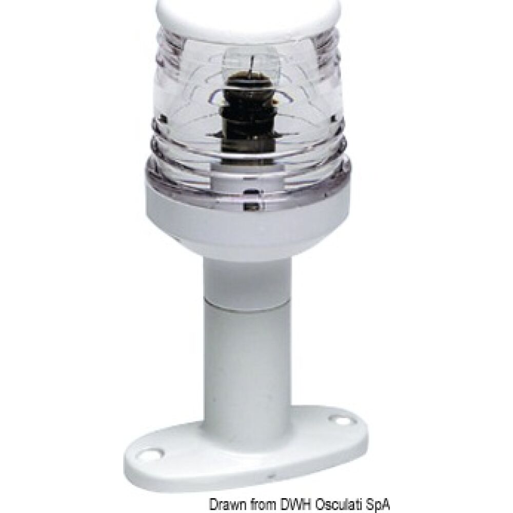 Fanale testa albero con base bianco