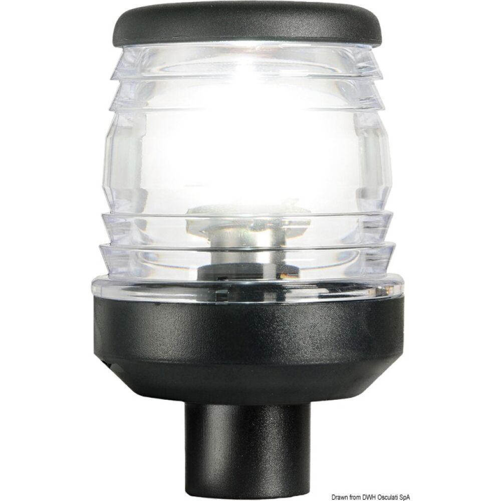 Fanale testa albero 360° con codulo nero