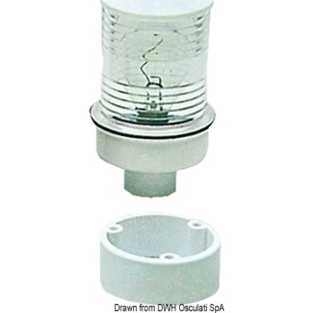 Fanale testa albero bianco/bianco 360°