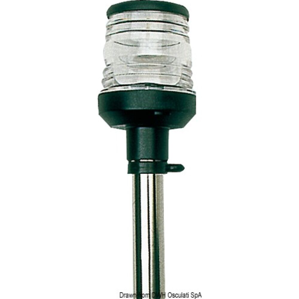 Asta 360° estraibile standard fanale nero