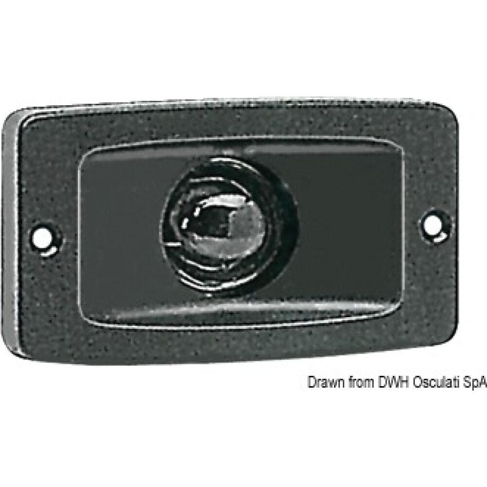 Built-in black stern light made of ABS