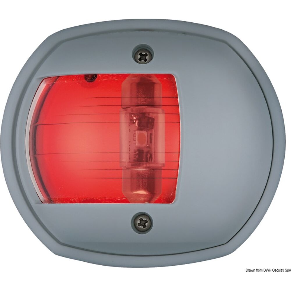 Compact LED navigation light, left RAL 7042