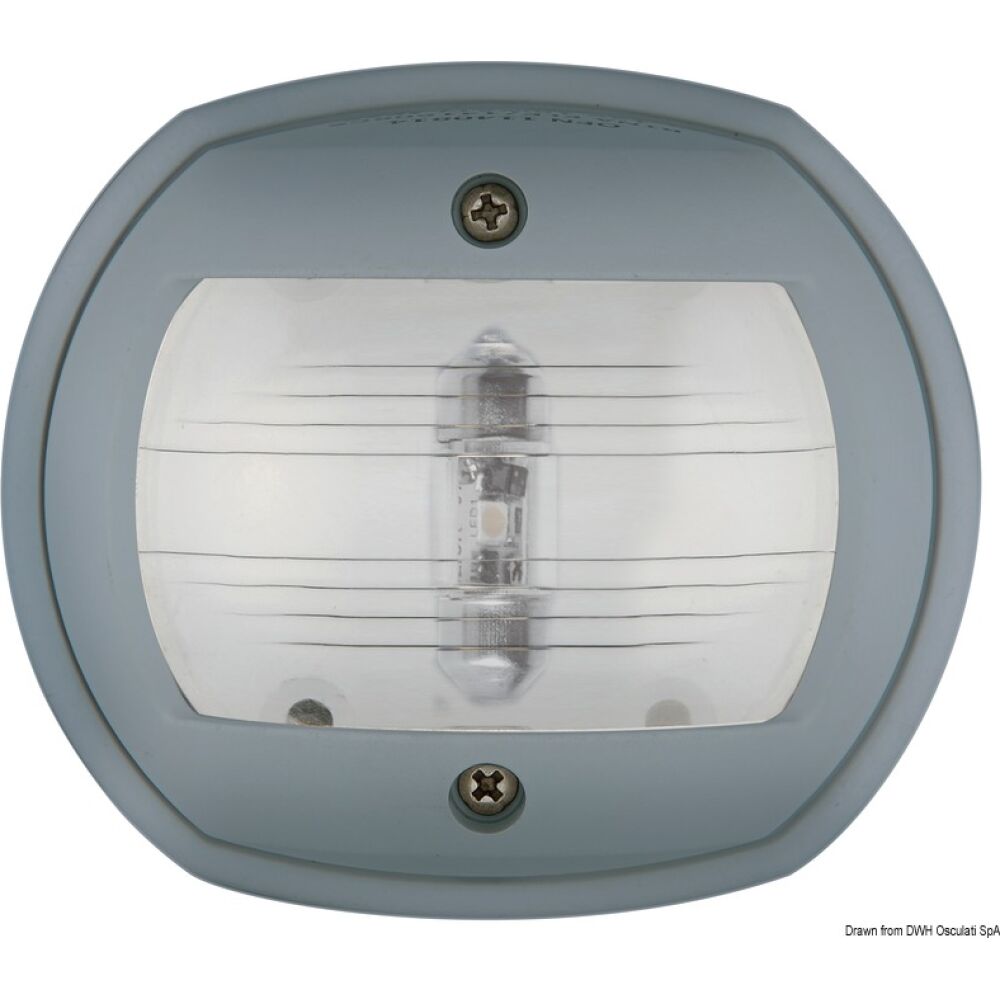 Compact LED navigation light, stern RAL 7042