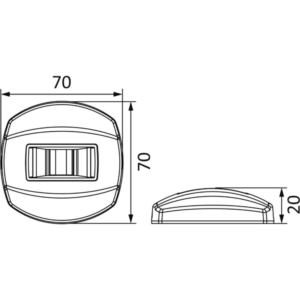 Luce di via NEMO - poppa 135° in blister montaggio verticale