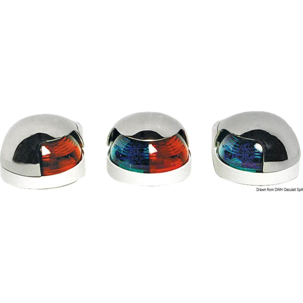 Deck light AISI 316 225° red/green bicolour