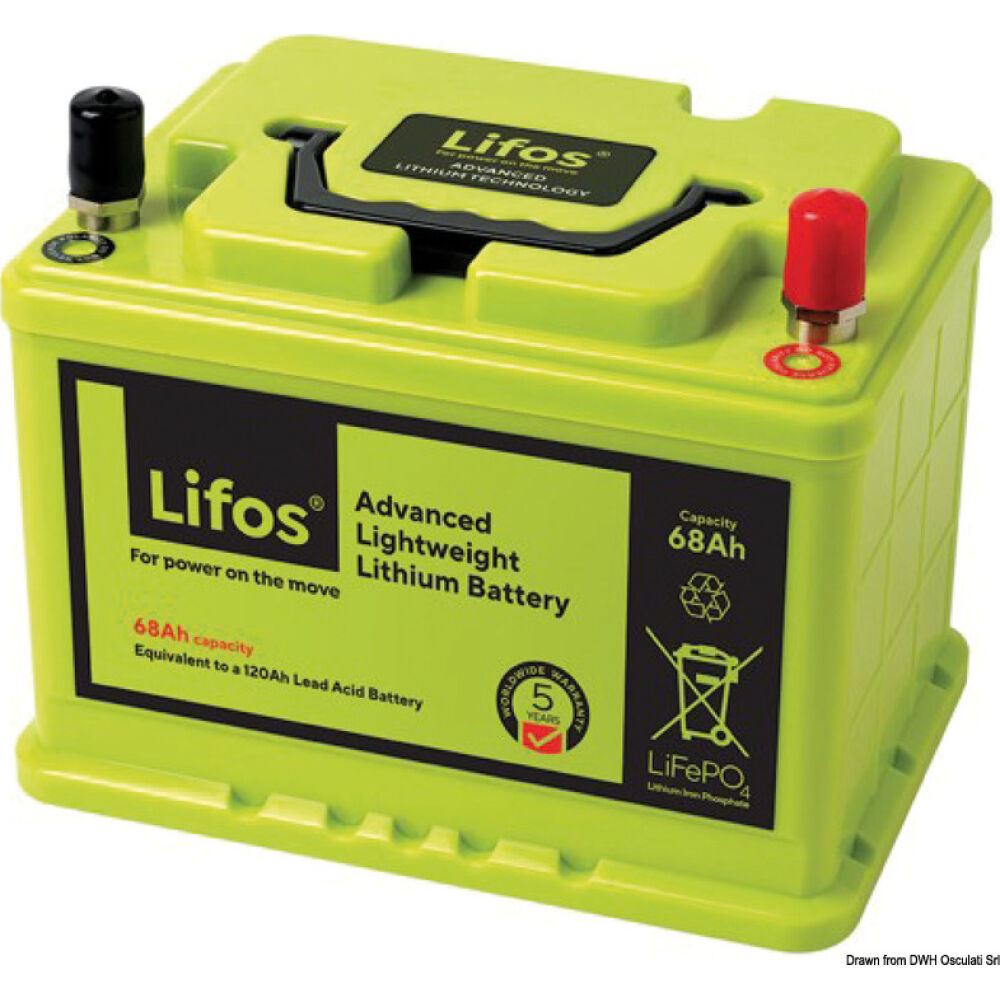 Batterie al litio Lifos 12,8 V 68 Ah
