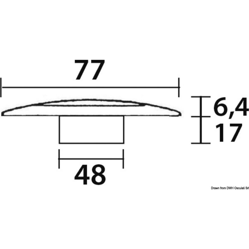 Ceiling light ABS body white finish 6 LEDs white