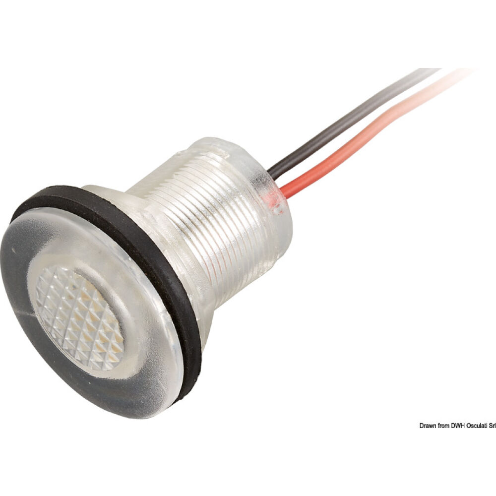 Luce di cortesia led da incasso bianca