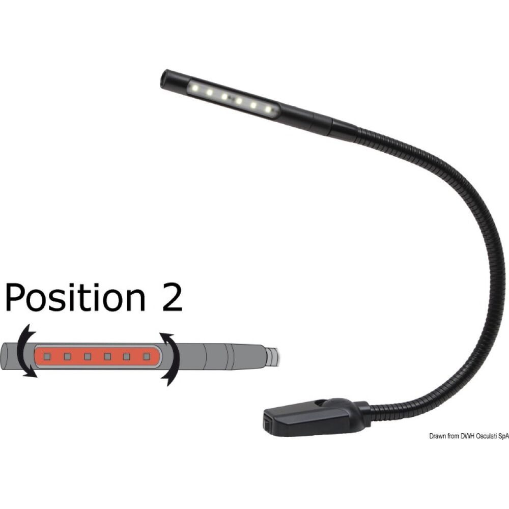 Labcraft ML Chart LED light w/flexible arm