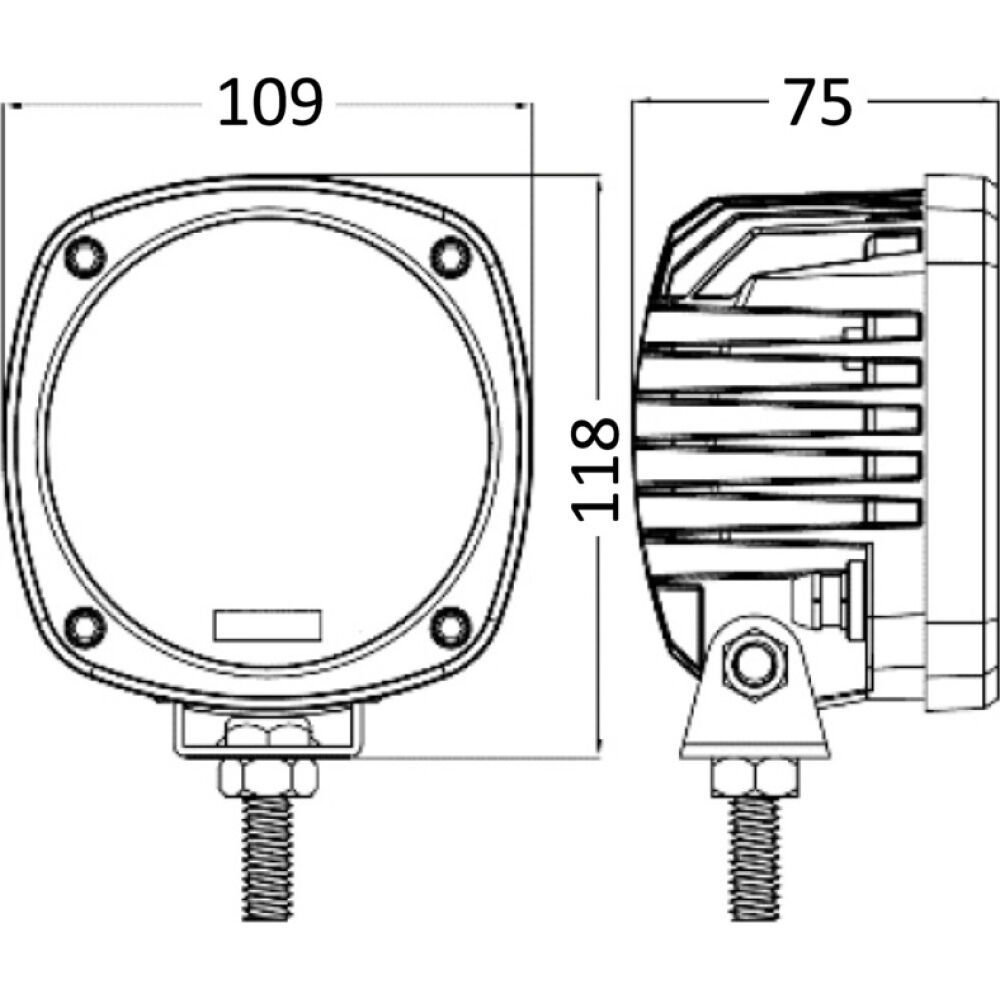 Faro LED HD roll-bar 50 W 12/24 V