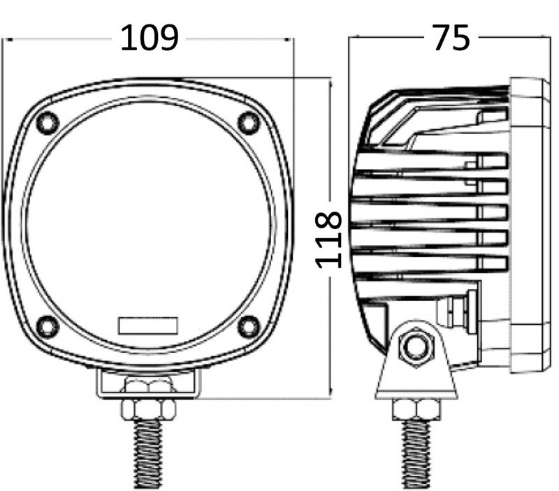 Faro LED HD roll-bar 50 W 12/24 V