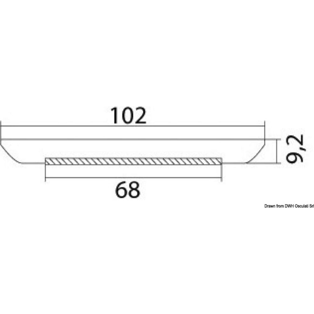 Luna LED ceiling light recessless