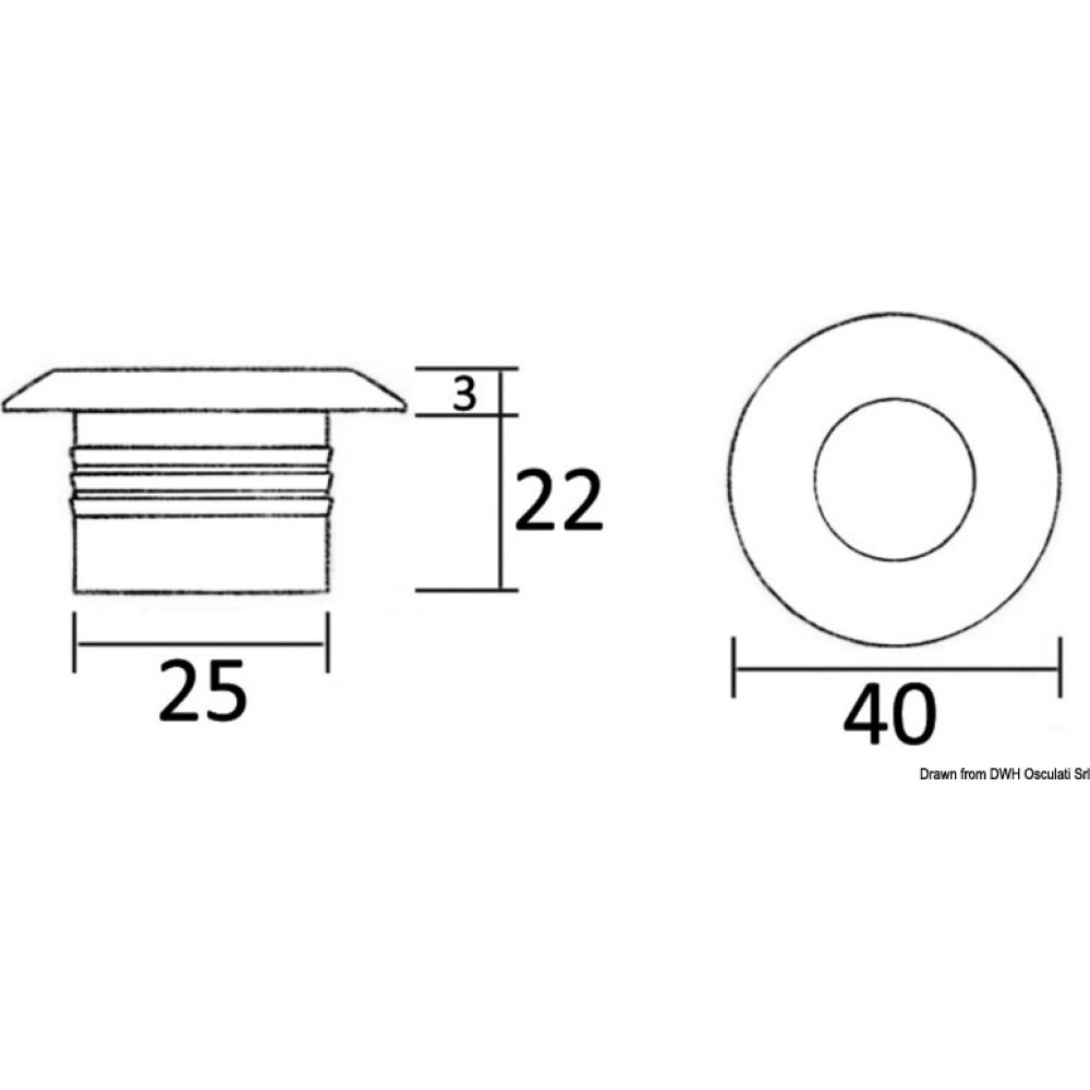 Micro LED ceiling light 1x1 W HD white