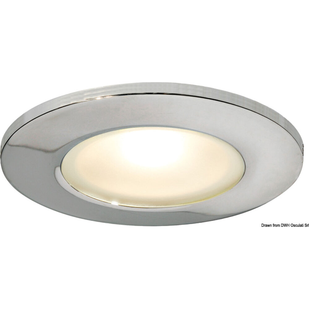 Montserrat II LED recess ceiling light mirror-polished white