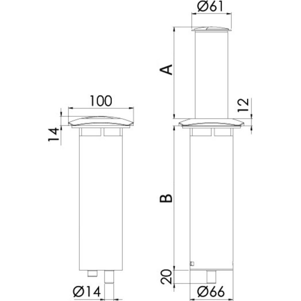 Aurora pop-out LED table light