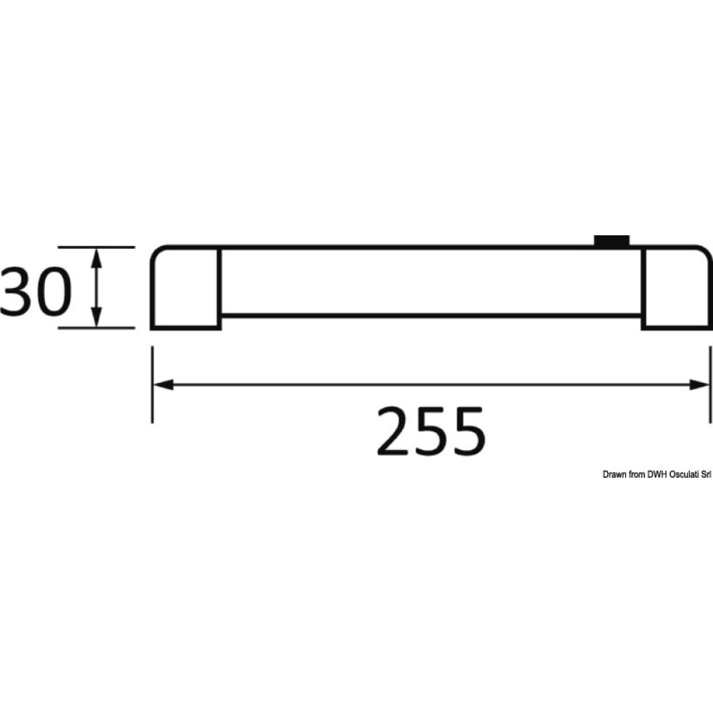 Turnstripe 8-LED track light, rotating version