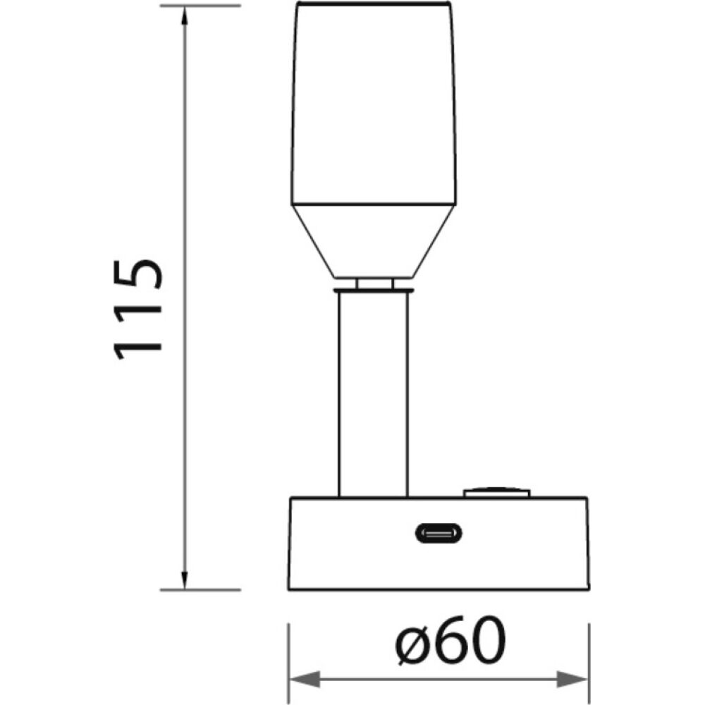 LED spotlight satin-finish