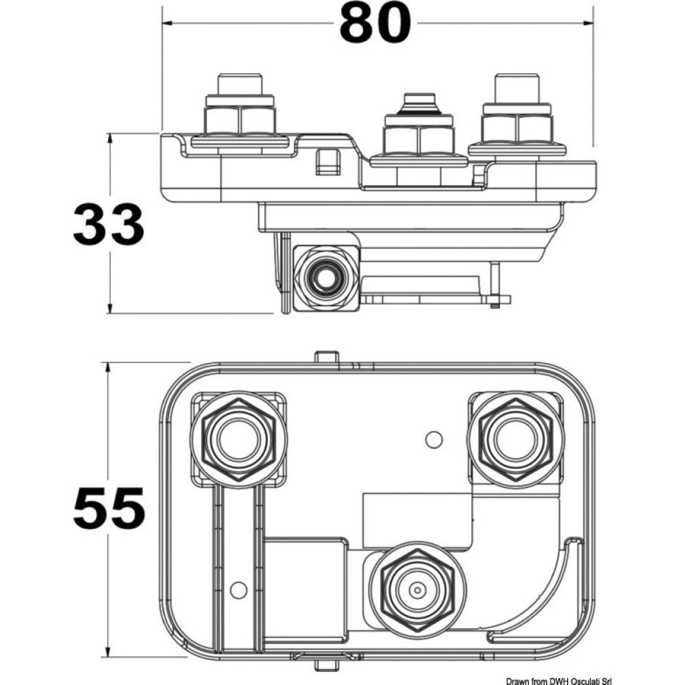 Power distribution fuse box for Mega fuse