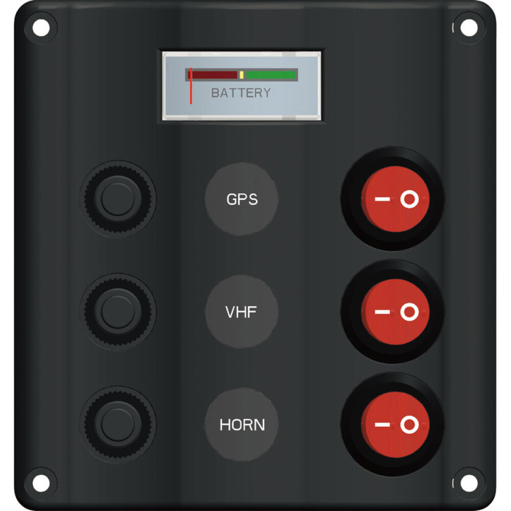 Wave electric control panel 3 + 12V voltmeter