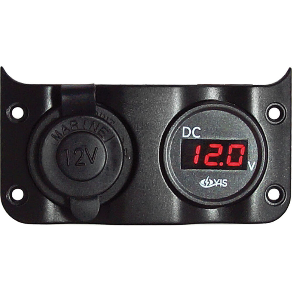 Voltmeter 3/30 V + lighter plug