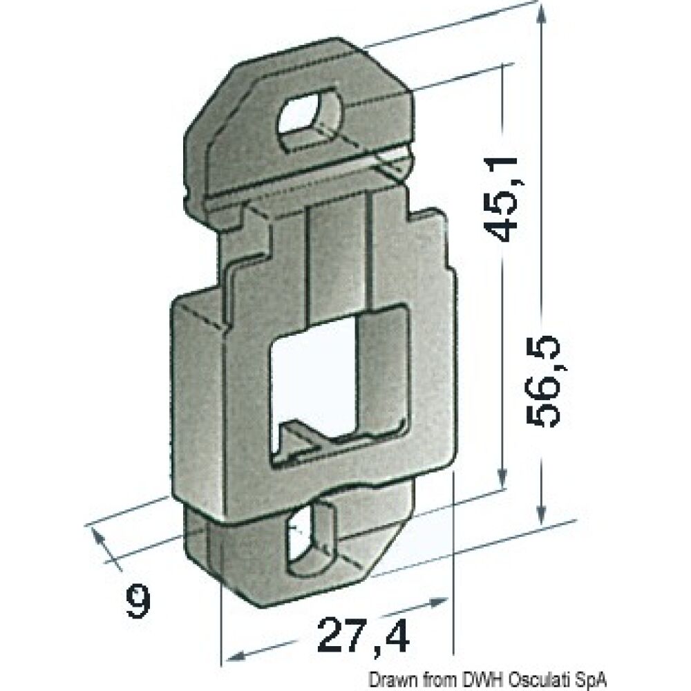 Basetta di supporto a parete